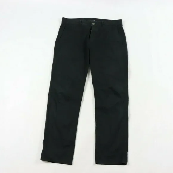 Thoery Haydin Button Fly Slim Straight Jeans Black