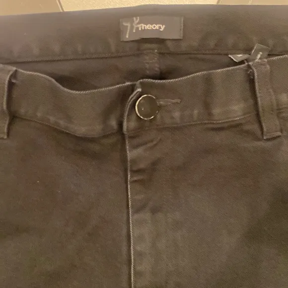 NWOT  theory  38/32 black stretch jeans