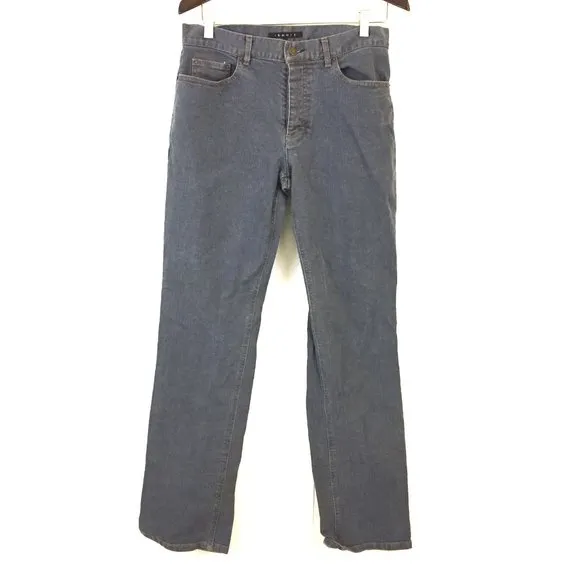 Theory button fly jeans straight leg relaxed fit