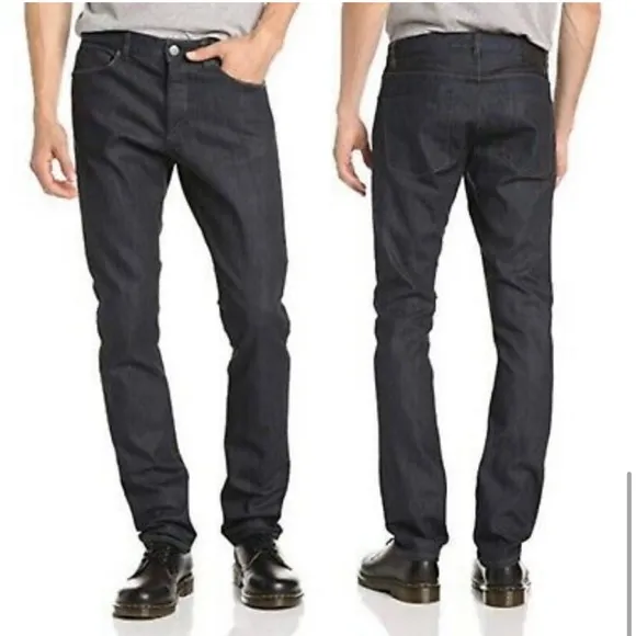 Theory Men's Dark Blue Raffi SP Pima Twill Jeans 31 x 28