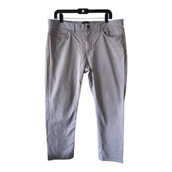 Theory Men's 36 Gray Haydin Straight Slim‎ Pant