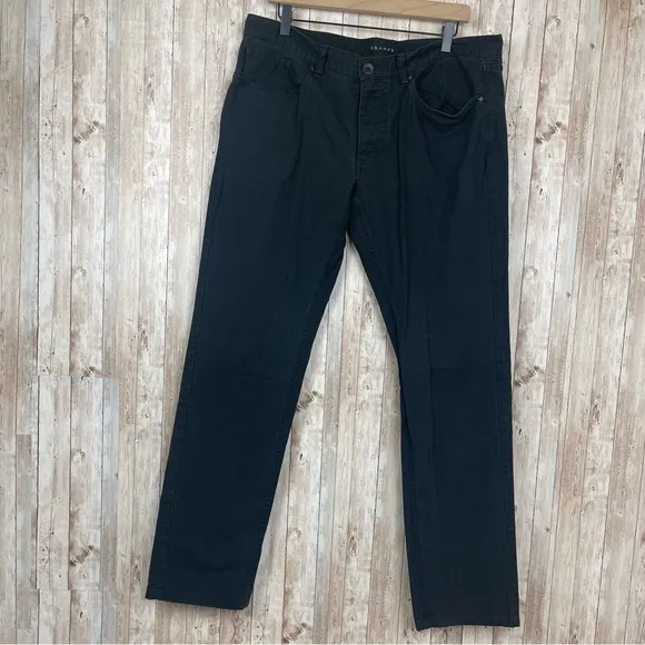 Theory Black Simon Skinny Leg  100% Denim Jeans/Pants Size 36 Men