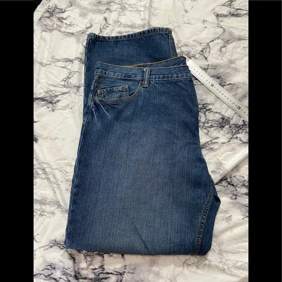 Medium Wash Blue Denim Jeans