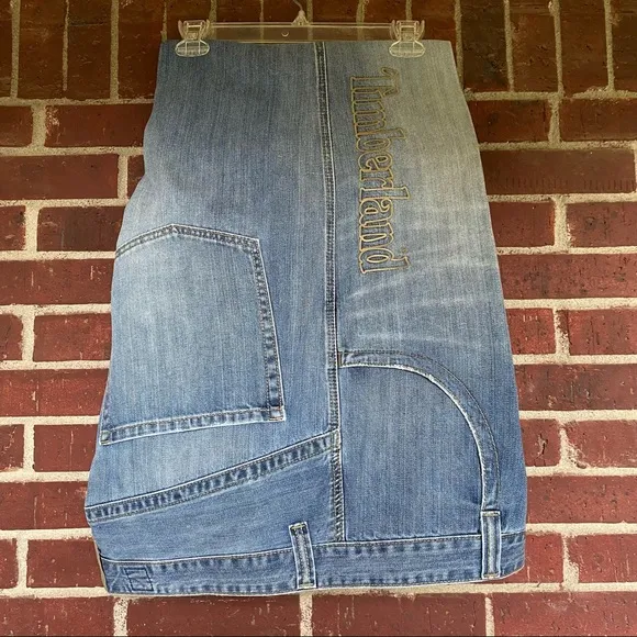 Timberland Men Light Blue Washed Denim Jeans Size 42