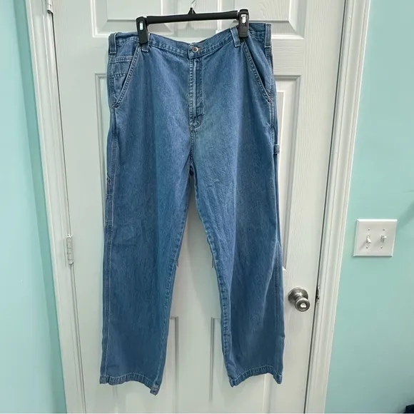 Timberland Mens Carpenter Denim Blue Jeans Size 38