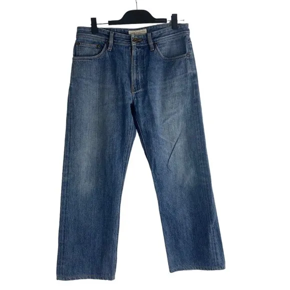 Todd Shelton Mens Blue Jeans Straight Leg Relaxed Fit Measures 33 x 26