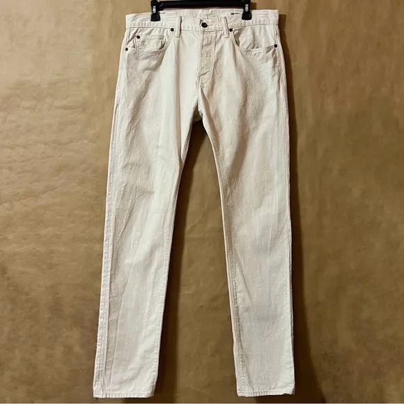 Todd Snyder | Slim Fit Japanese Selvedge Denim Jeans Oven Bake Natural Size 34