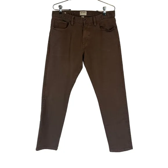 Todd Snyder Men's Slim Fit Stretch Denim Jeans Brown 31X30