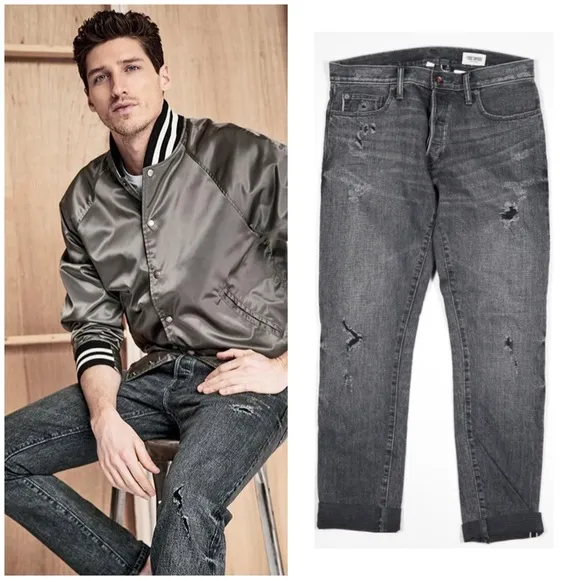 Todd Snyder destroyed Japanese stretch selvedge denim jeans 34X30