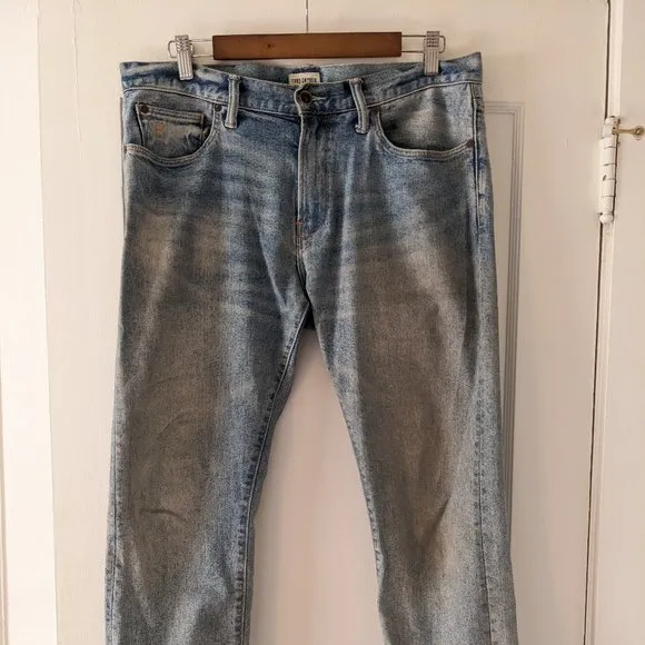 TODD SNYDER SLIM FIT STRETCH DENIM JEAN IN FADED WASH 33/32