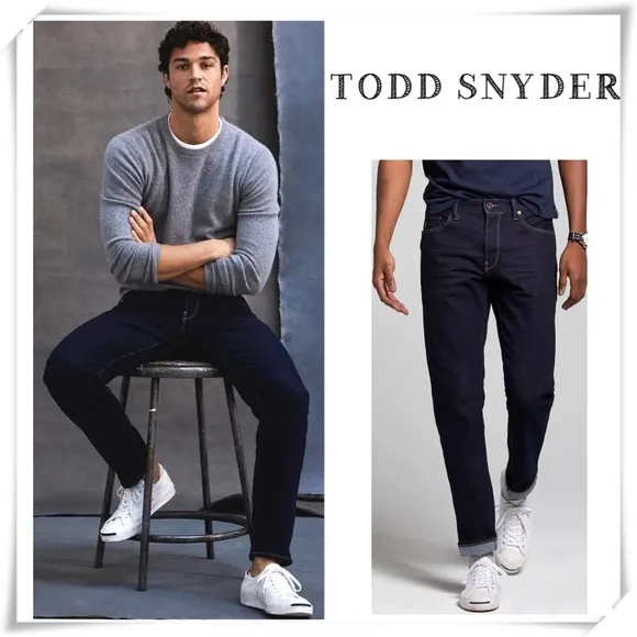 Todd Snyder Slim Fit Jeans in Indigo Rinse Size 32 11-1099234-BLO5