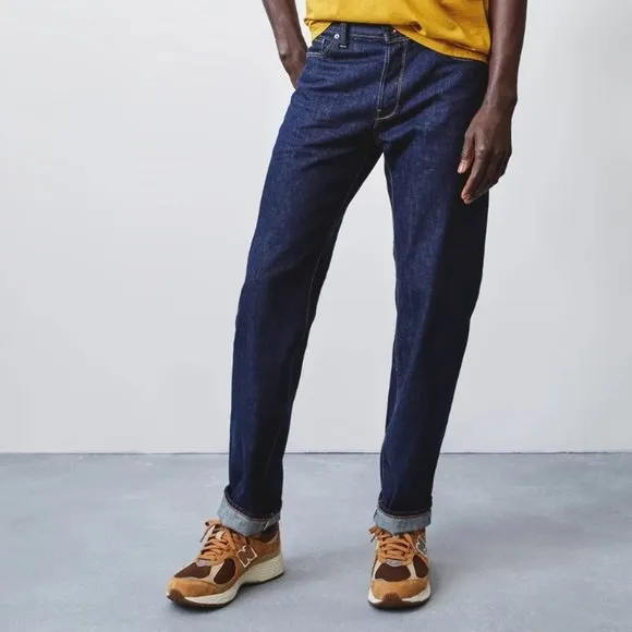 Men's Todd Snyder Slim Straight Fit Selvedge Jean in indigo rinse 28x32