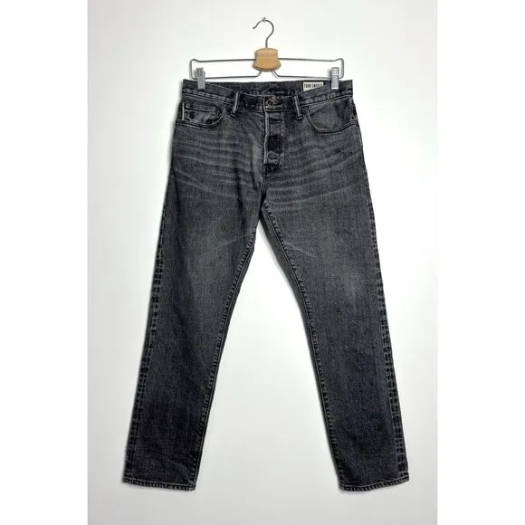 TODD SNYDER Japanese Selvedge Denim Gray Jeans
