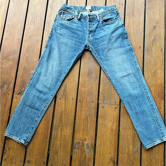 Todd Snyder Slim Fit Selvedge Jean in Vintage Indigo $198 100% cotton 33x32