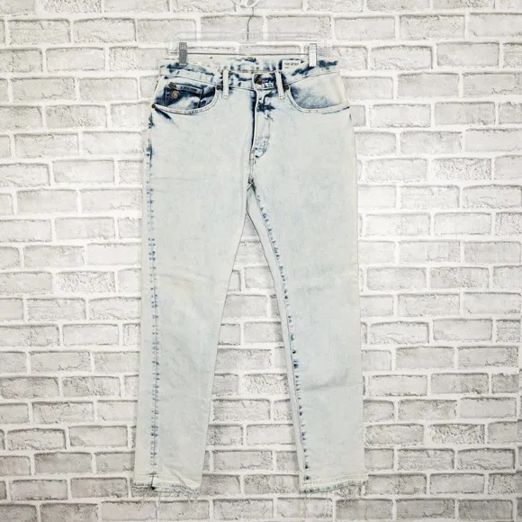 TODD SNYDER Men's Slim Fit Acid Wash denim Jeans Size 30x30