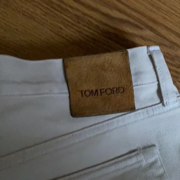Tom Ford white straight jeans size 34