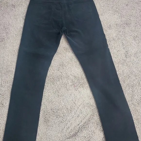 Tom Ford Mens Corduroy Straight Jeans Button Fly 34 X 34 Black Minor Defect New