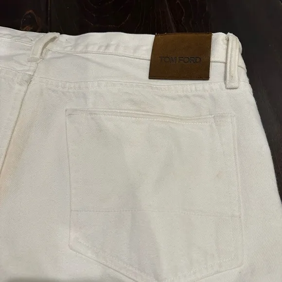TomFord white slim jeans