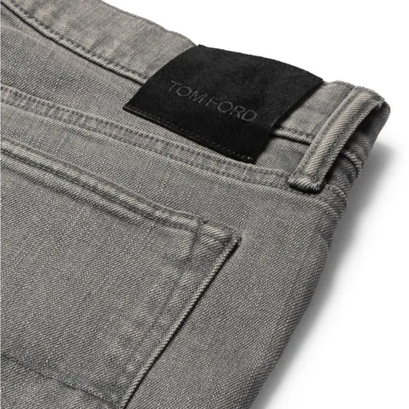 TOM FORD STRAIGHT LEG JEANS GRAY SIZE 36