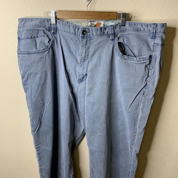 Tommy Bahama Blue Flat Front Men's Pants Tag 48 x 34