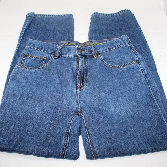 Tommy Bahama Classic Fit Men's 32 x 30 Straight Leg Stretch Denim Blue Jeans