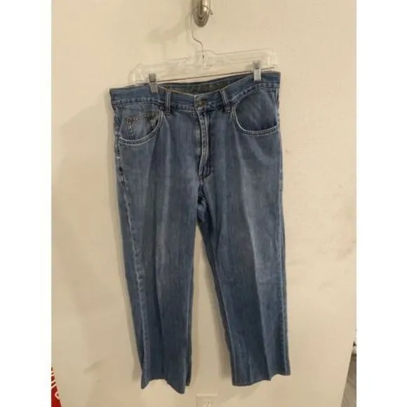 Men's TOMMY BAHAMA classic fit blue jeans tencel blend 34x28