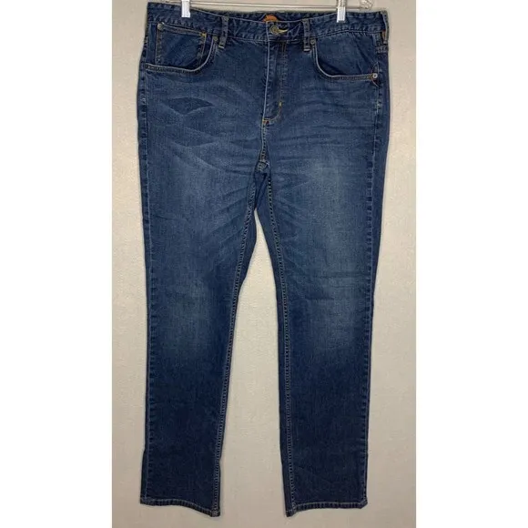 Tommy Bahama Authentic Straight Sand Drifter Denim Jeans Mens 38x34 Mid Rise