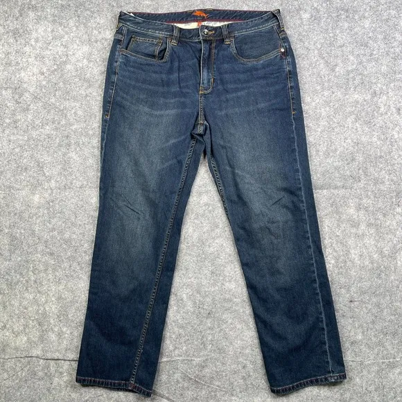Tommy Bahama Jeans Men's 35x30 Dark Wash Stretch Comfort Casual Whisker