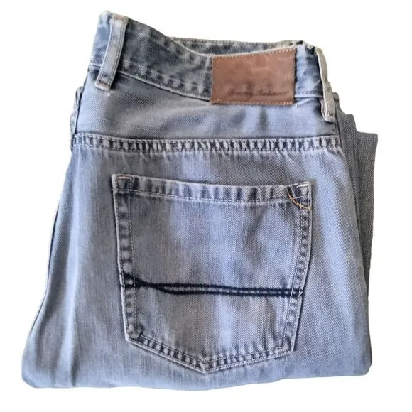 Tommy Bahama Standard Blue Jeans Size 33 / 34 Light Denim
