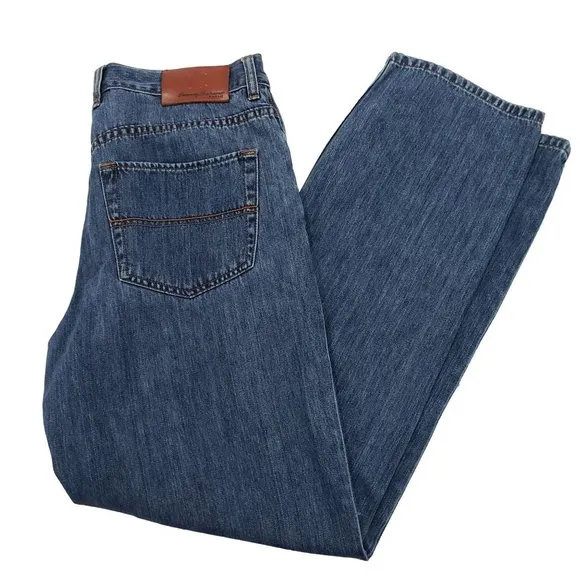 Tommy Bahama Classic Fit Straight Leg Denim Blue Jeans Men's Size 33x32 EUC