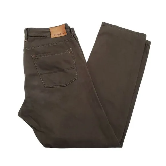 Tommy Bahama Standard Fit Brown Stretch Denim Pants Jeans Men's Size 33X30