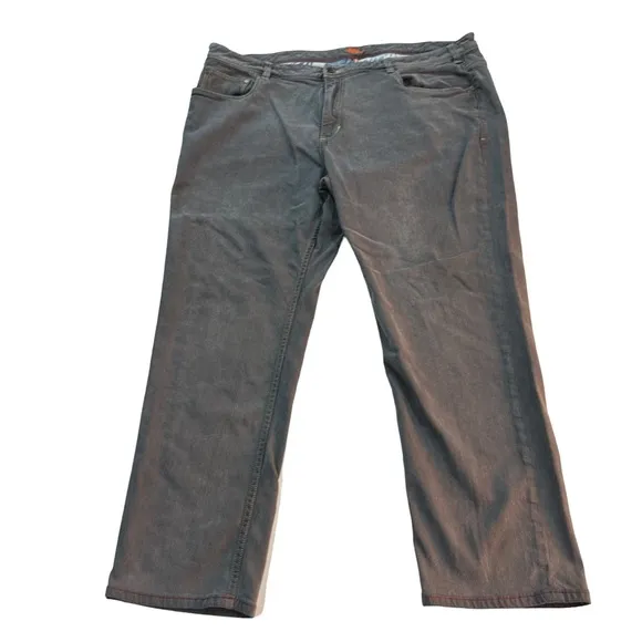 Tommy Bahama Denim Men Grey Wash Jeans Sz 46x30 Stretch Soft Denim Straight Leg