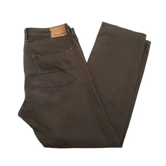 Tommy Bahama Standard Fit Brown Stretch Denim Pants Jeans Men's Size 33X30
