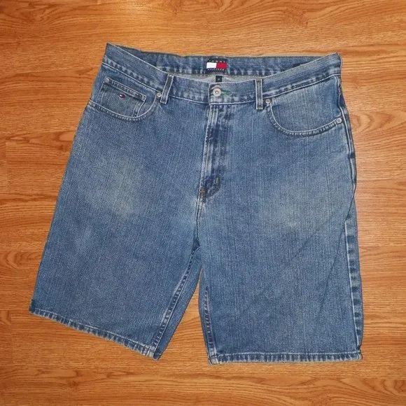 Tommy Hilfiger Mens Freedom Jean Shorts VTG 90s