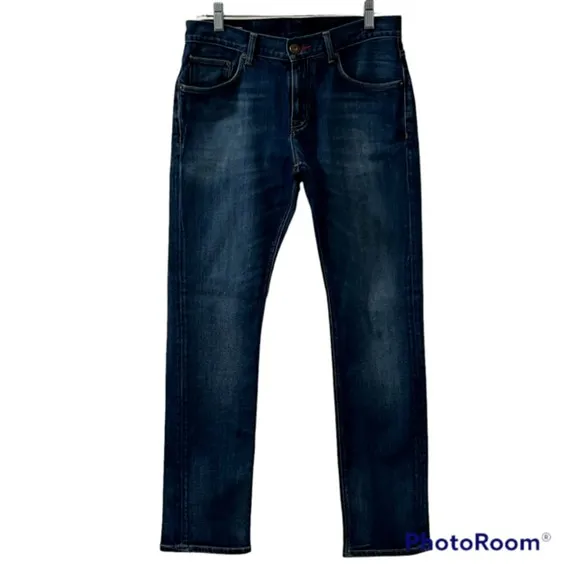 Tommy Hilfiger Mens Blue Hudson Straight Denim Stretch Jeans Size 31/32