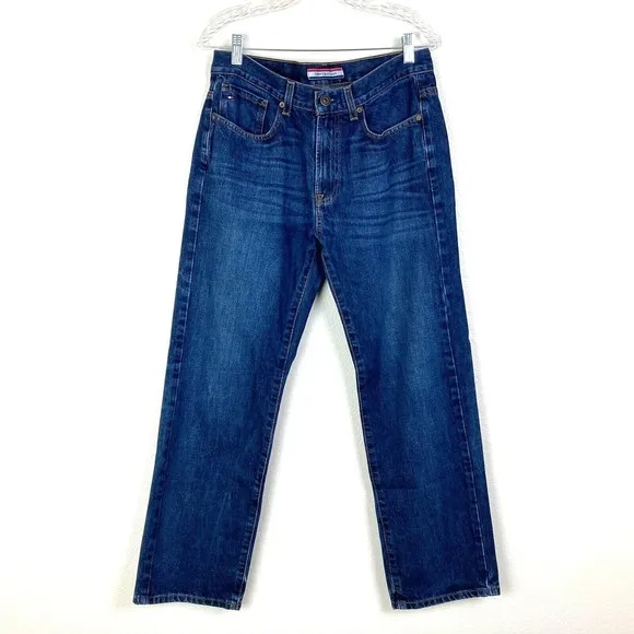 Tommy Hilfiger Men's Jeans 32/30 Dark Wash Relaxed Fit