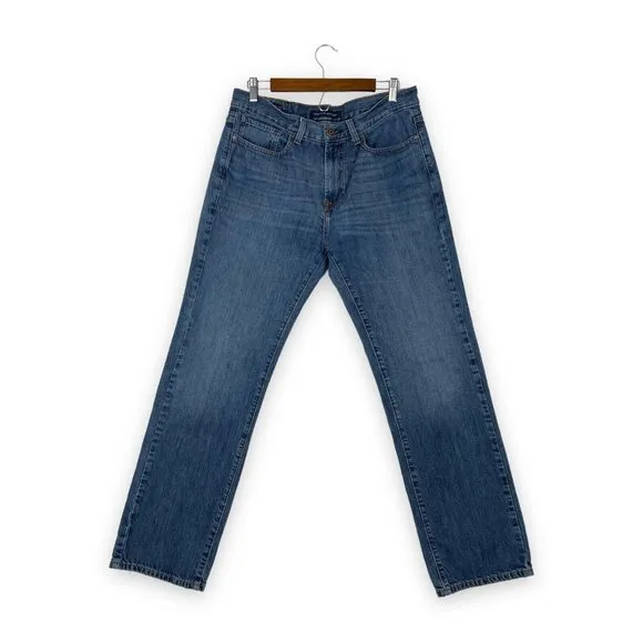 Tommy Hilfiger Relaxed Jeans Mens 33 Blue Denim Cotton Straight Casual Dad