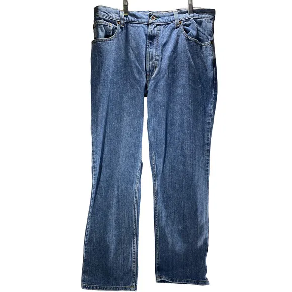 Tommy Hilfiger Men's Size 35/32 Blue Vintage Straight Relaxed Fit Jeans