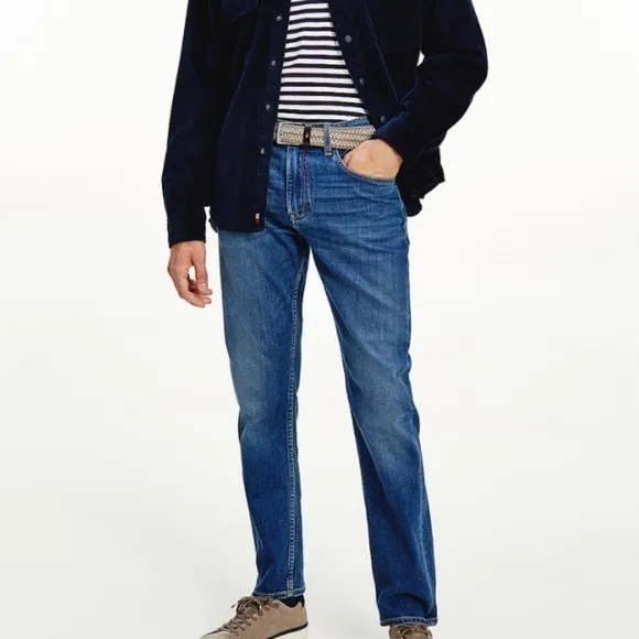 Tommy Men’s Mercer Straight Fit Jeans, Medium Wash - Size 34/30