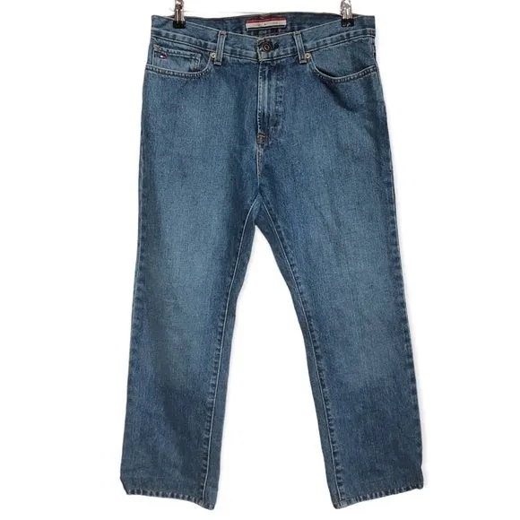 Tommy Hilfiger Classic Jeans Waist 30 Length 26 Straight Leg Stonewash