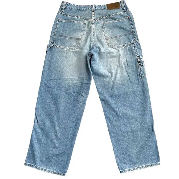Vintage 2004 Tommy Hilfiger Carpenter Painter Cargo Jeans in Light Wash
