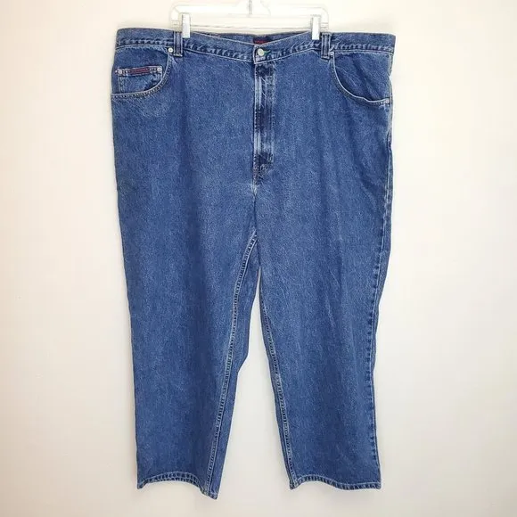 Tommy Hilfiger men's 90's Y2K relaxed fit jeans big and tall