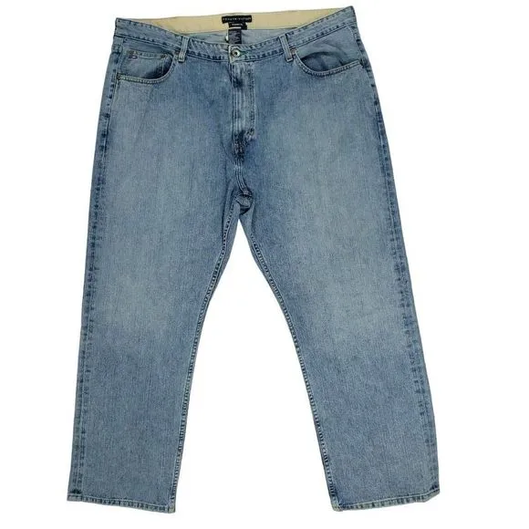 Tommy Hilfiger Freedom Fit Jeans Men's Size 42x30 Blue Light Wash Denim