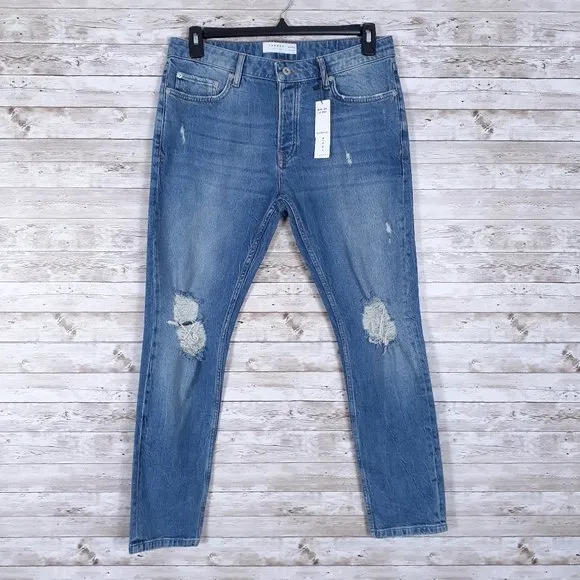 Topman Mens Jeans 34x30 Stretch Skinny 342A
          
      NWT
