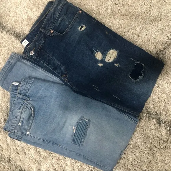 Bundle of distressed designer Top-man jeans
