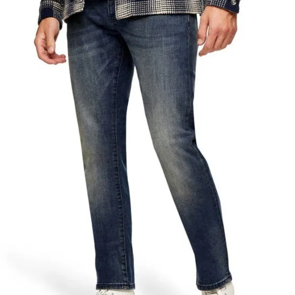 Topman Vintage Mid Wash Jeans In Blue 32
          
      NWT