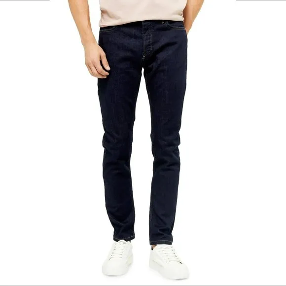 Topman Stretch Skinny jeans dark wash men new 34W 32L
          
      NWT