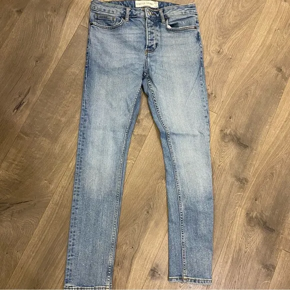 Topman Stretch Skinny Lightwash Jeans Size 30x30