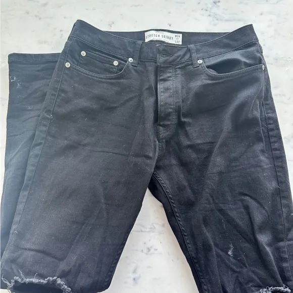 Topman stretch skinny black jeans