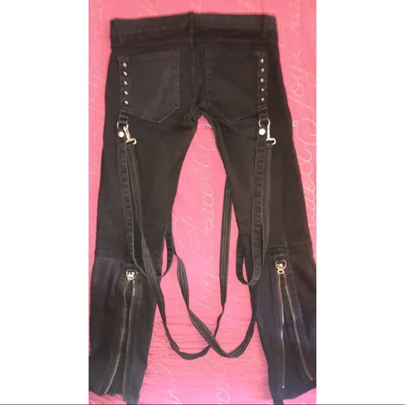RARE lip service bondage stretch jeans